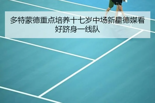 多特蒙德重点培养十七岁中场新星德媒看好跻身一线队